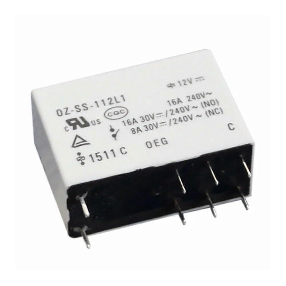 OZ-SS-112L1 8-Pin 12V 16A Power Relay For Control Relays PCB Mount