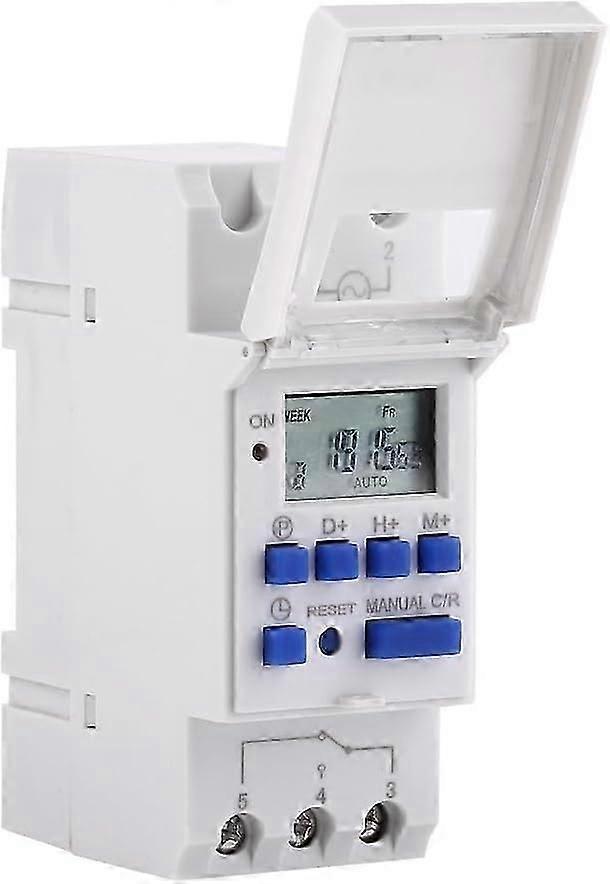 Digital Weekly Timer Din Rail Timer Digital Weekly Timer Switch Programmable Electronic Timer 15A (AC220V)