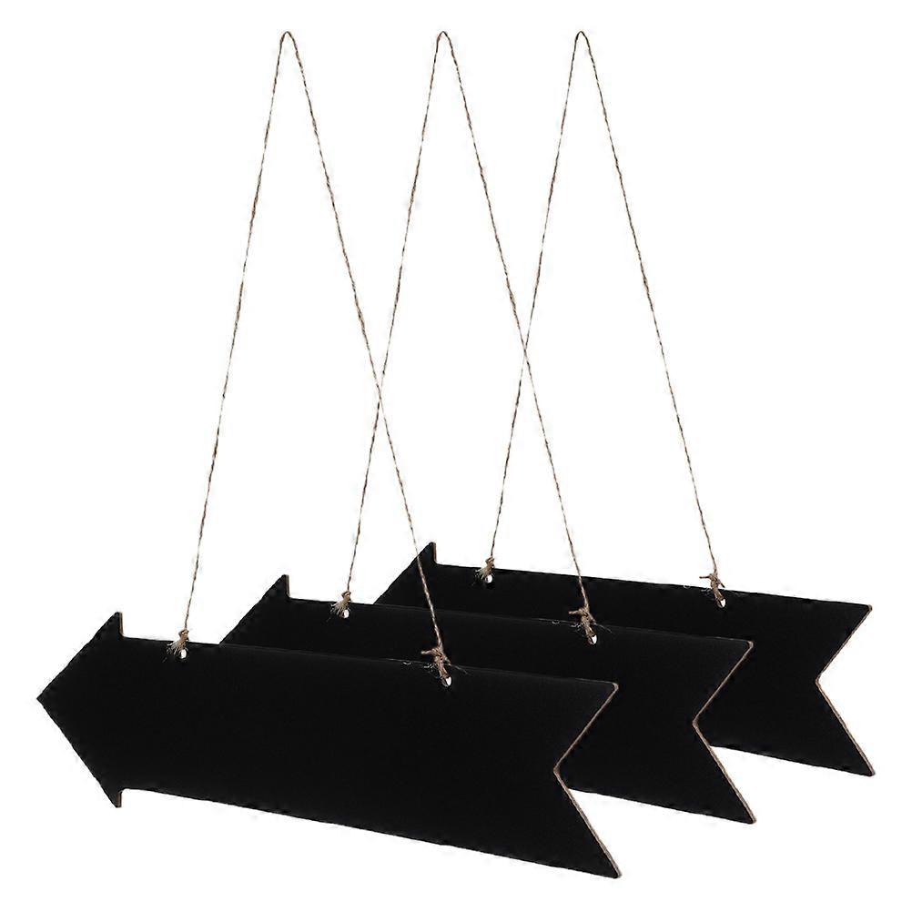 Mini Chalkboard Signs Hanging Chalkboard Signs Small Wooden Blackboard Arrows Directional Sign For Events Indoor Use 3Pcs
