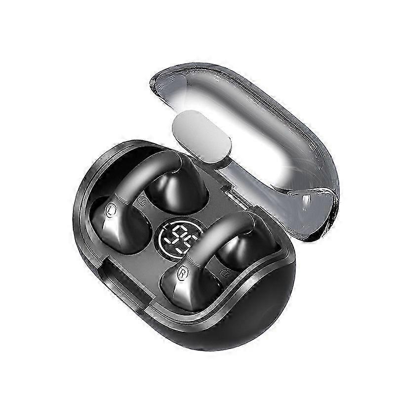 M8 Wireless Bluetooth Headset 5.3 Digital Display Earless High Tech Headset Long Range Earbone Conduction Headset