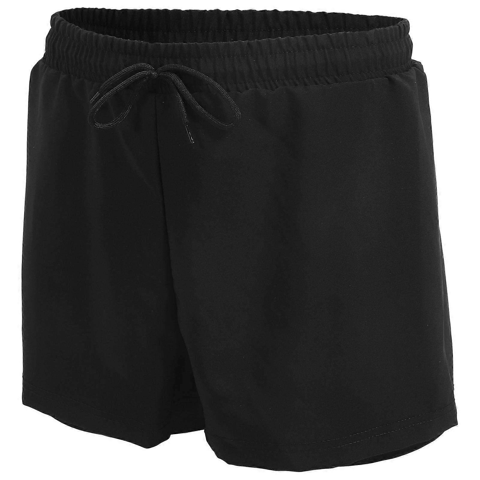Black Mens Swim Trunks Quick Drying For Summer Wear Polyester L 1Pack