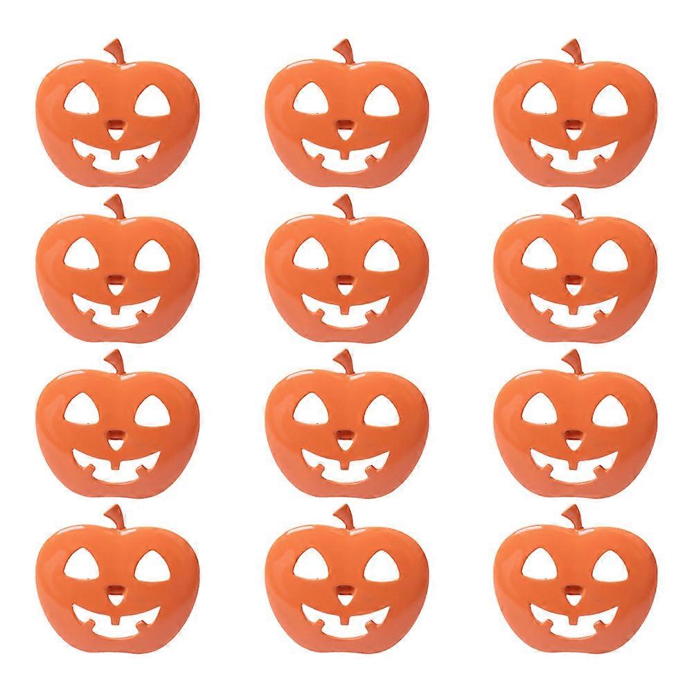 Halloween Table Ornaments Pumpkin Napkin Holders For Formal Events 5.50X5.00X4.00CM 12Pcs