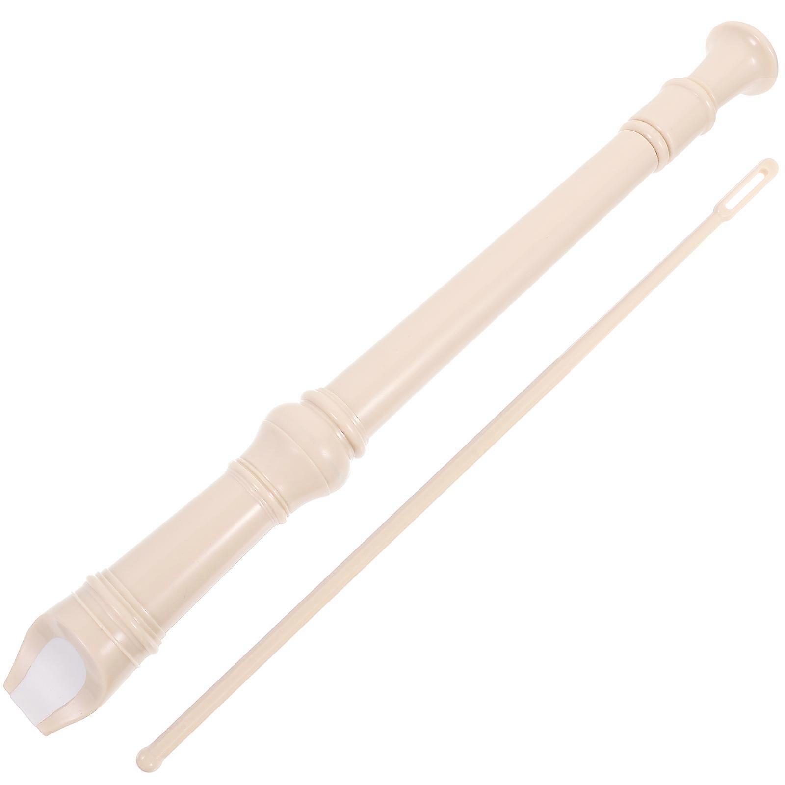 Simple Clarinet Instrument Beginners Wind Instrument Beige 32x1.5cm 1Set