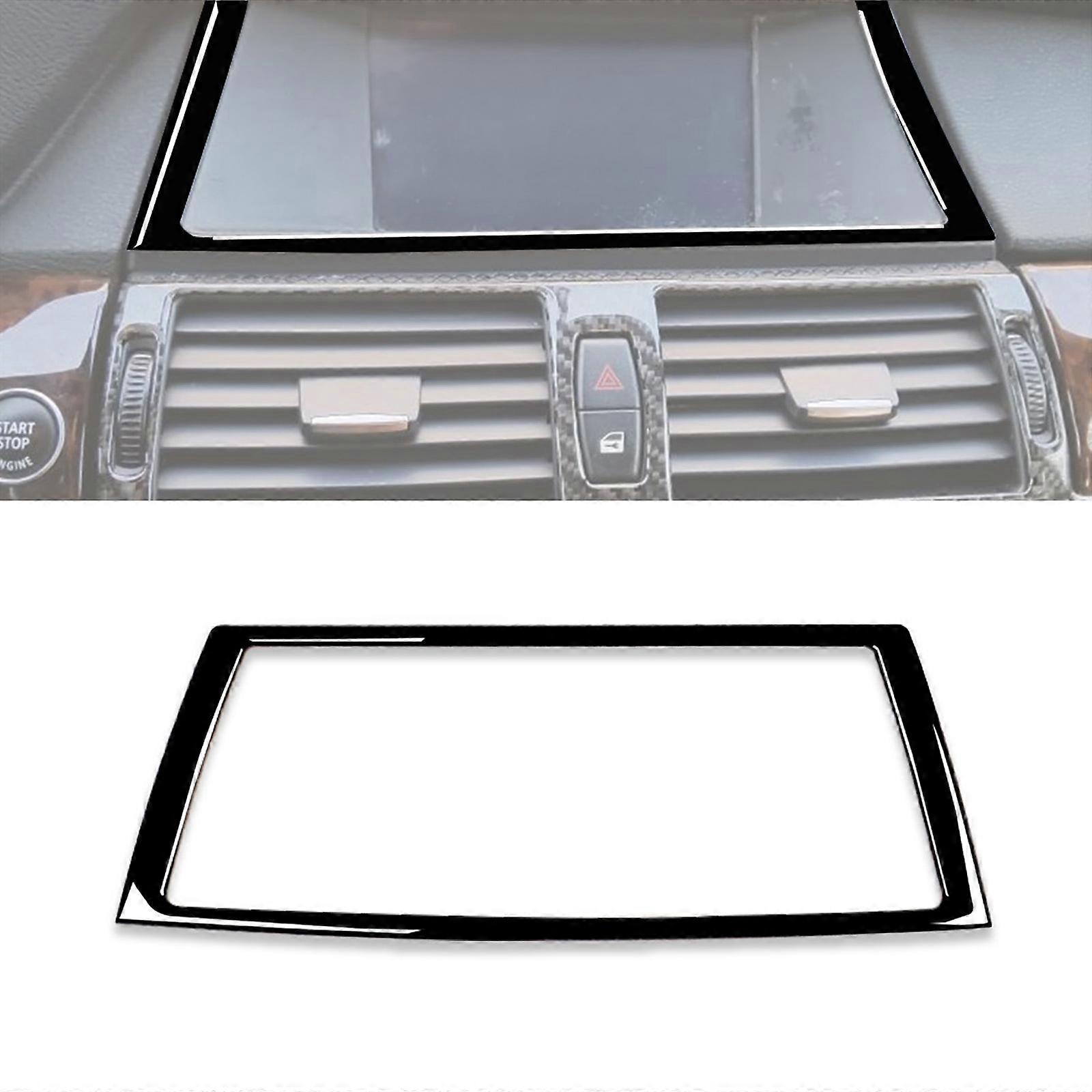 Car Navigation Frame Decorative Sticker for BMW X5 E70 2008-2013 / X6 E71 2009-2014, Left and Right Drive Universal(Black)