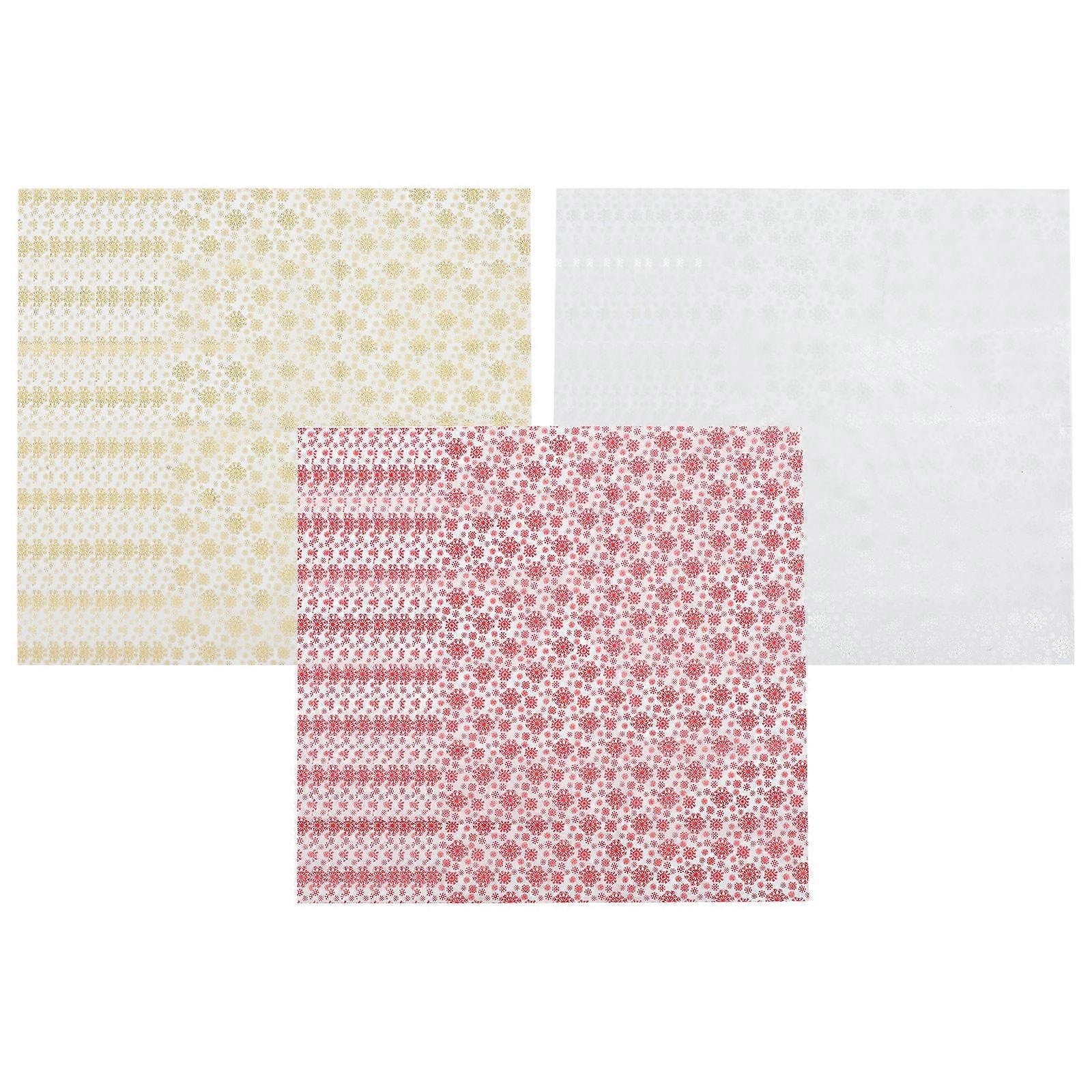 Wrapping Tissue Paper Christmas Decorative Snowflake present Wrapping Tissue Paper Red 66x50cm For Holiday Decorations 30 Sheets