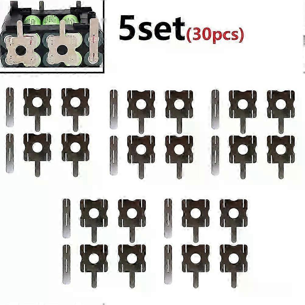 30PCS Lithium Battery Nickel Sheets Polygonal Battery Pack Nickel Sheet Fit For  Spot Welding Machine Batteries Connection Sheets