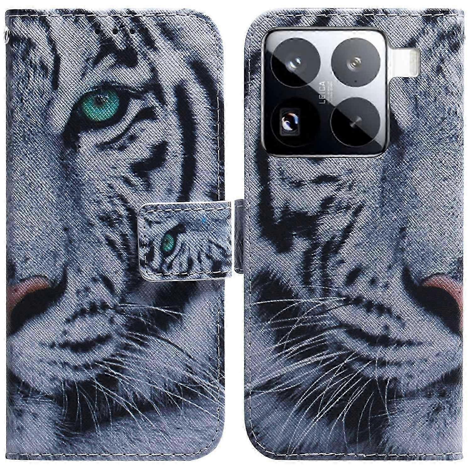 For a Certain Brand Wallet Case Pattern Print Leather Phone Cover