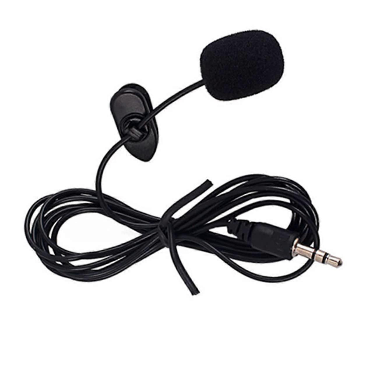 Mini Microphone with Plug, Portable Quality Microphone for Smartphones, Computers, and Tablets, Omnidirectional Recording, Plug and Play, Black.
