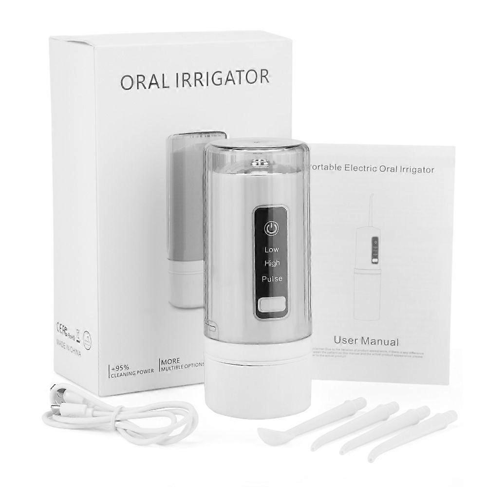 Electric water flosser 4 nozzles 3 gears portable water spray water flosser removes tooth stains, tartar, and water flosser