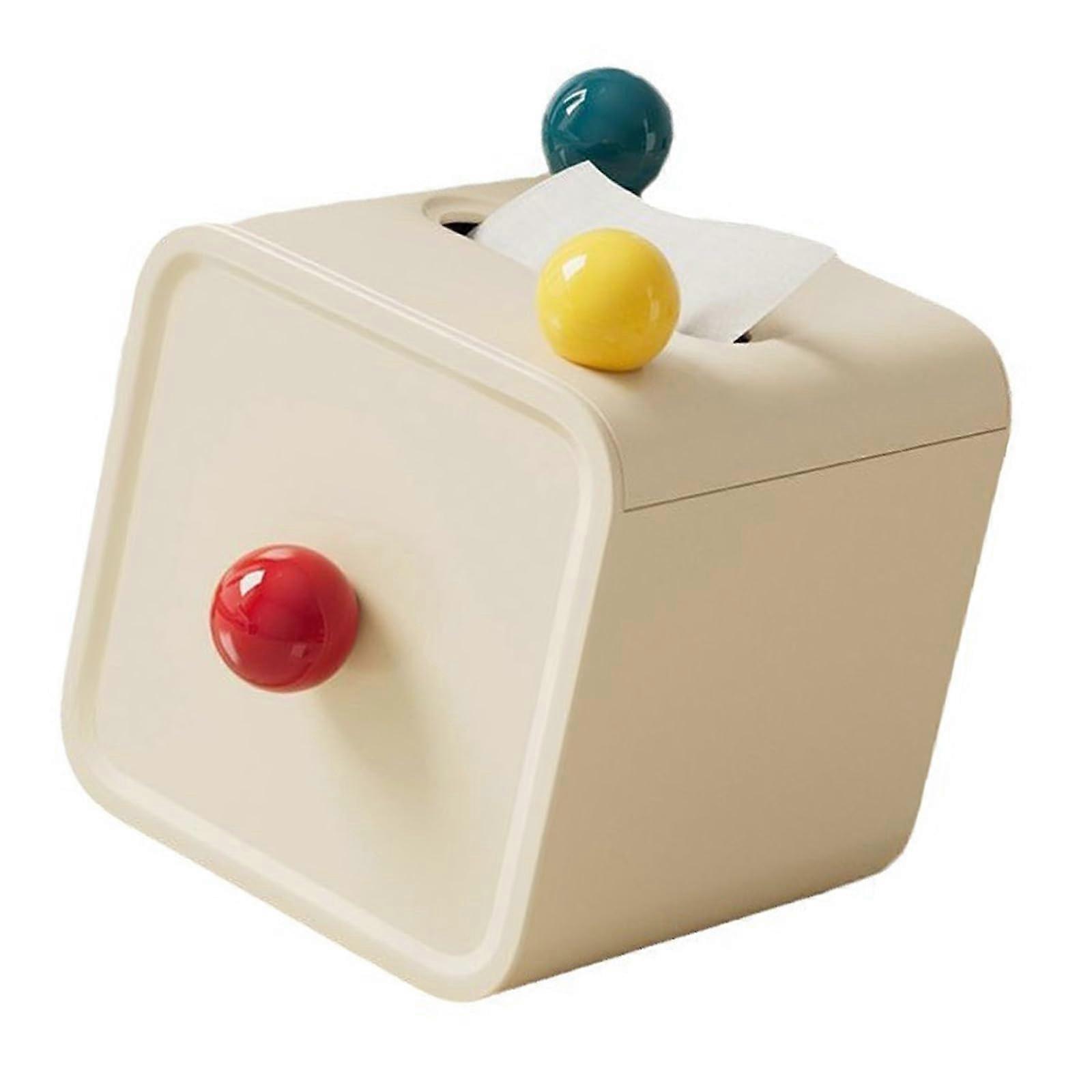 Tissue Box Covers For Bedrooms And Bathrooms, Colorful Paper Roll Storage, Napkin Dispenser, Fits Standard Tissue Boxes