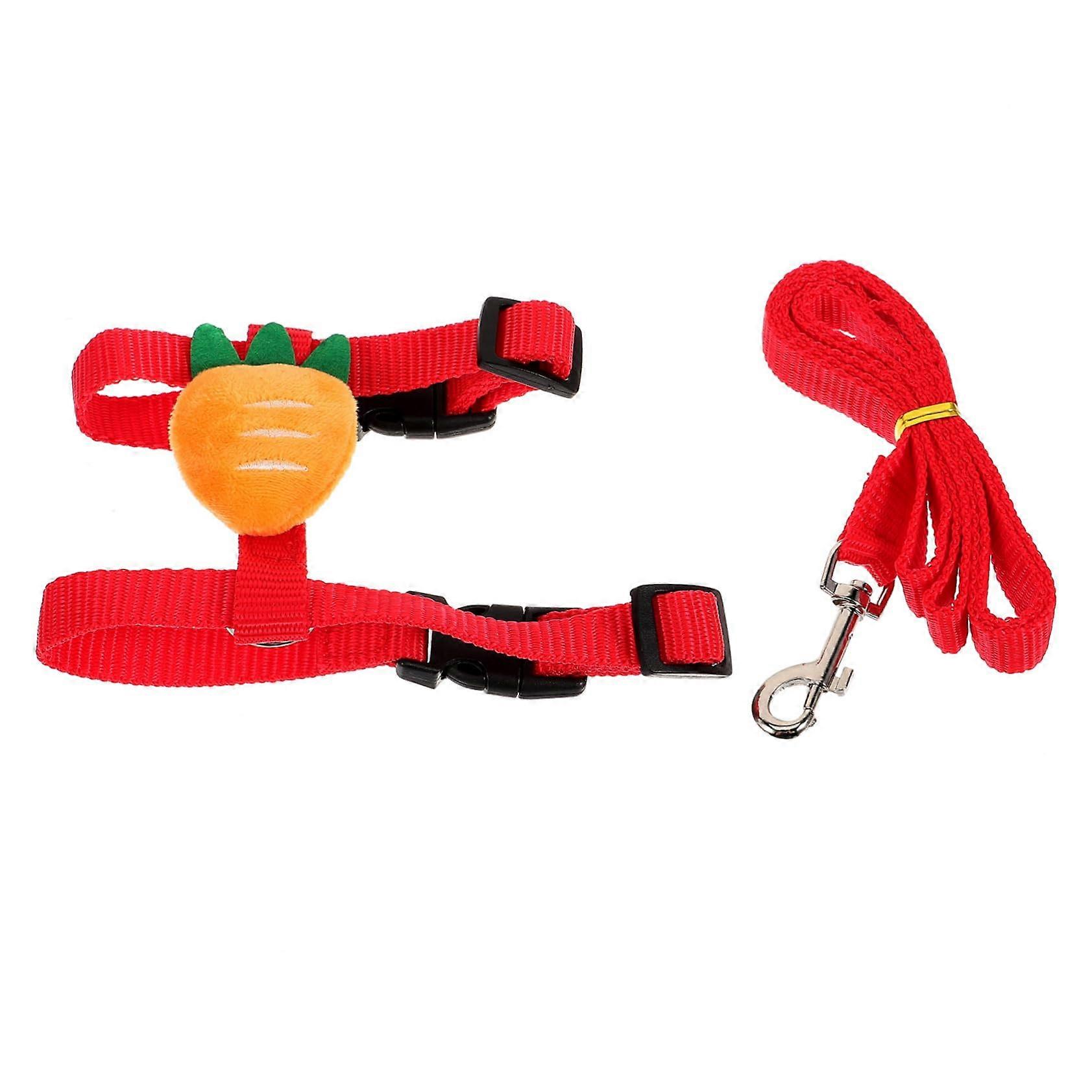 1PC Adjustable Rabbit Harness with Leash for Small Pets Like Bunnies, Kittens
