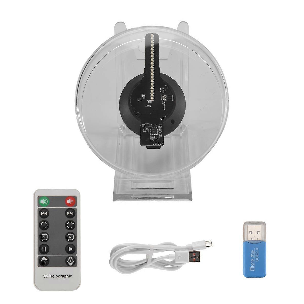 3D Fan Hologram Projector LED Sign Display Support Images and Video