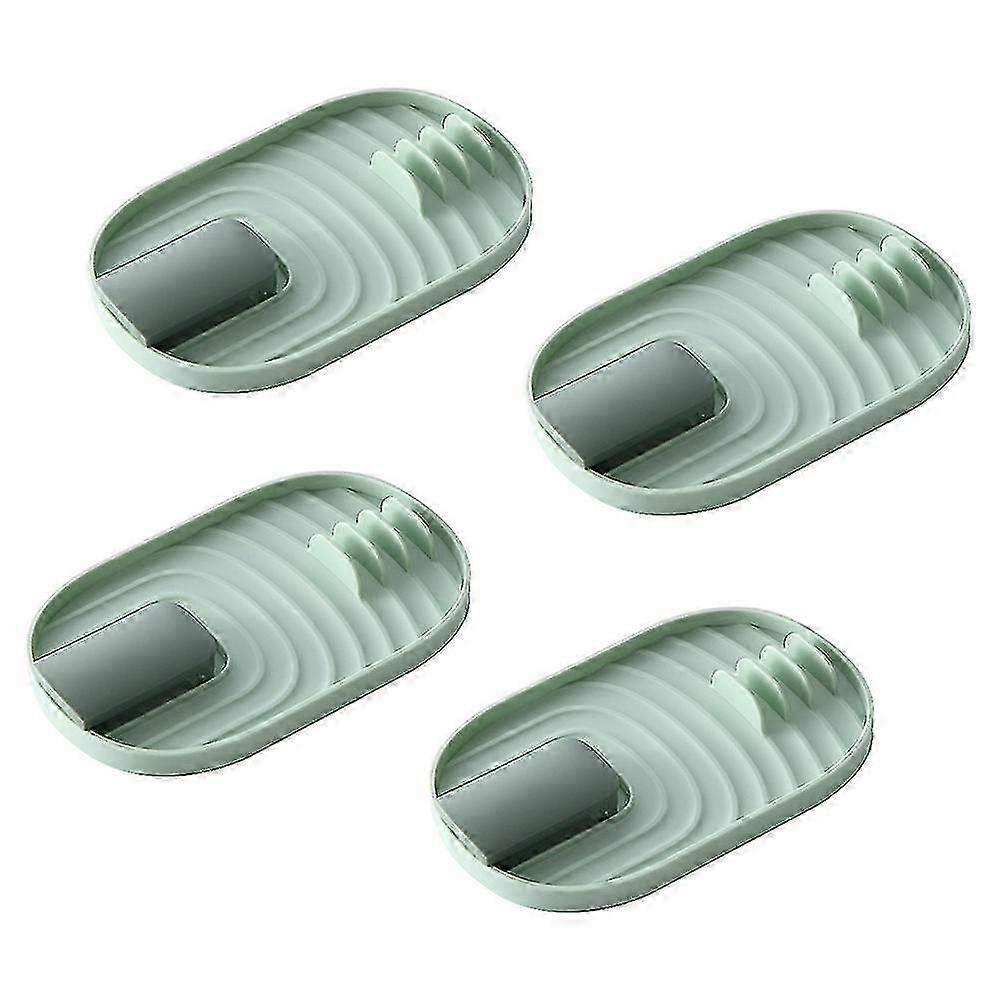4-Piece Foldable Pot Lid Holder with Drip Tray