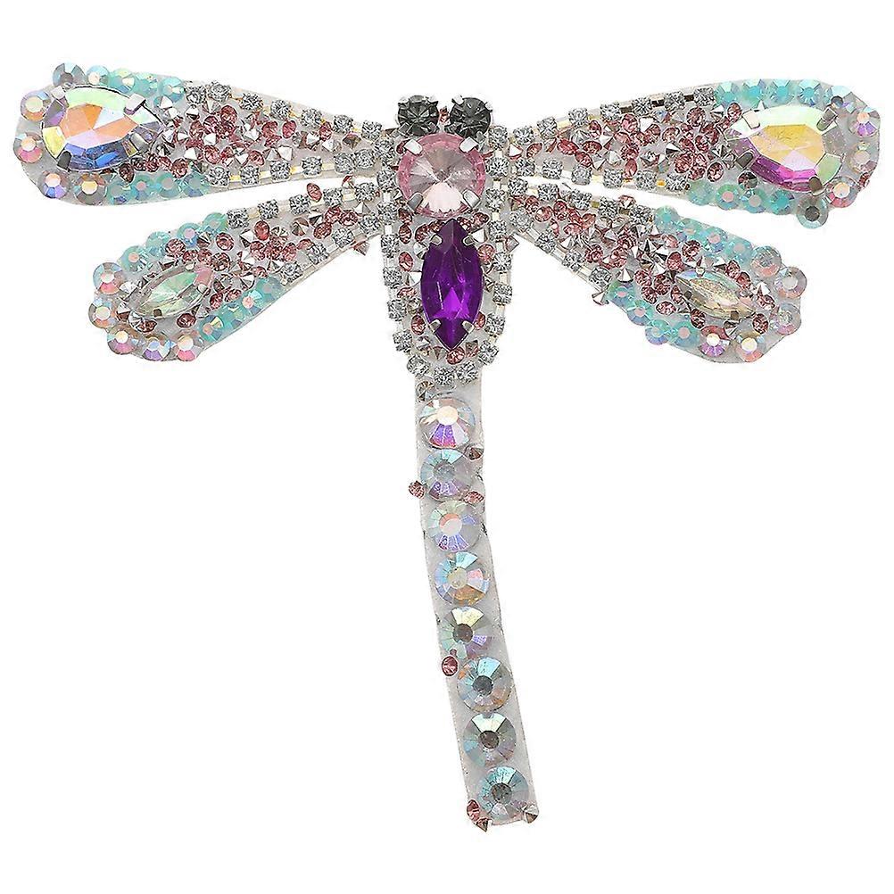 Rhinestone Patches Decor Multi Water Drill with Unique Dragonfly Design for Decoration