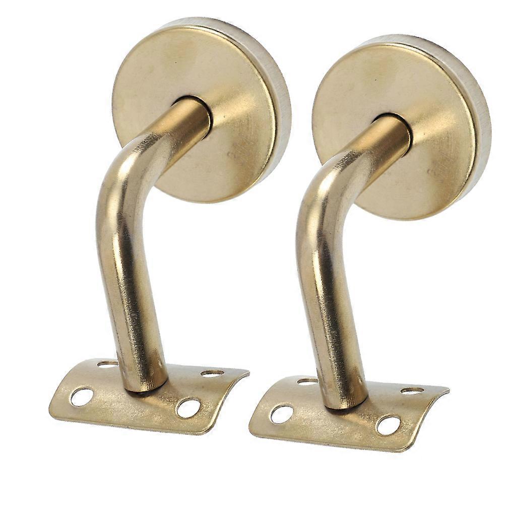 Handrail Fittings Stair Support Brackets Fire Corridors Fixing Bends 2Pcs