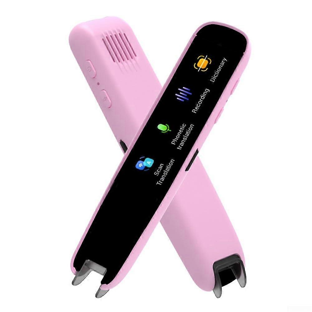 Translation Pen for Real-Time Language Learning, 123 Languages, Pink Color, Portable and Lightweight Design