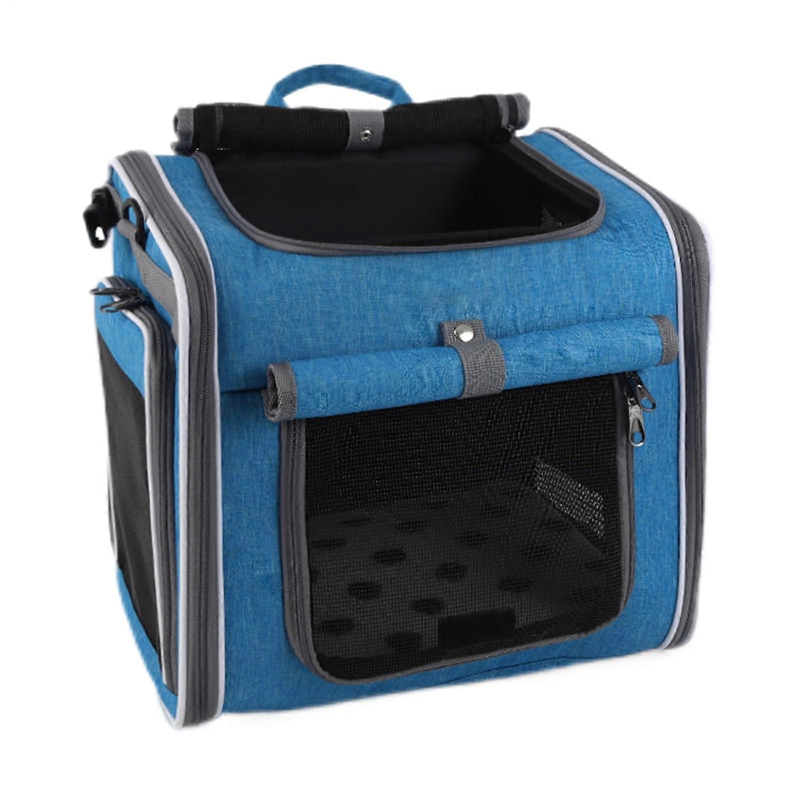 Bicycle pet basket, dog carrier for bikes, adjustable bag with ventilation