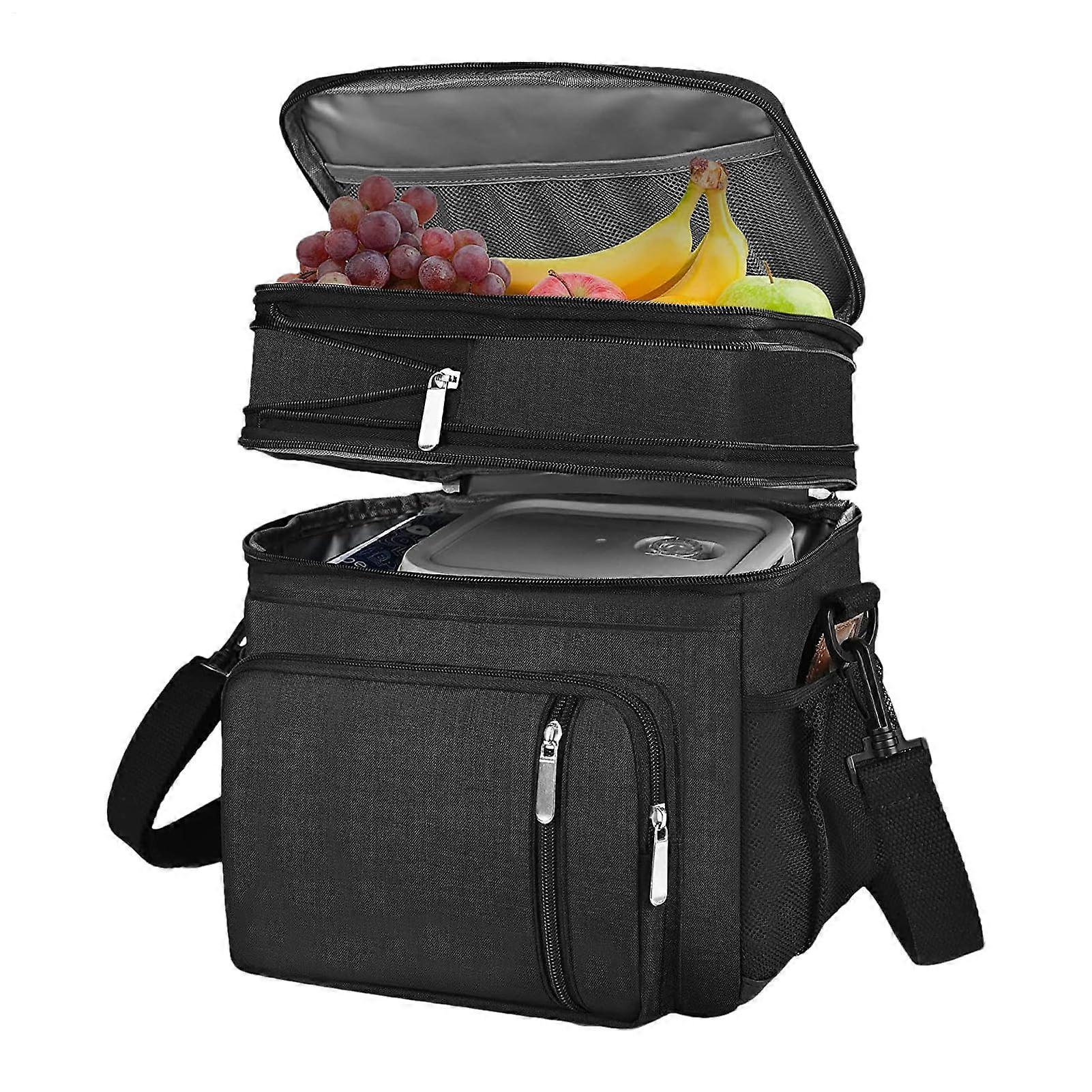 Isolated Picnic Bag with Multiple Compartments, Insulated Cooler for Outdoor Camping and Vacation Activities