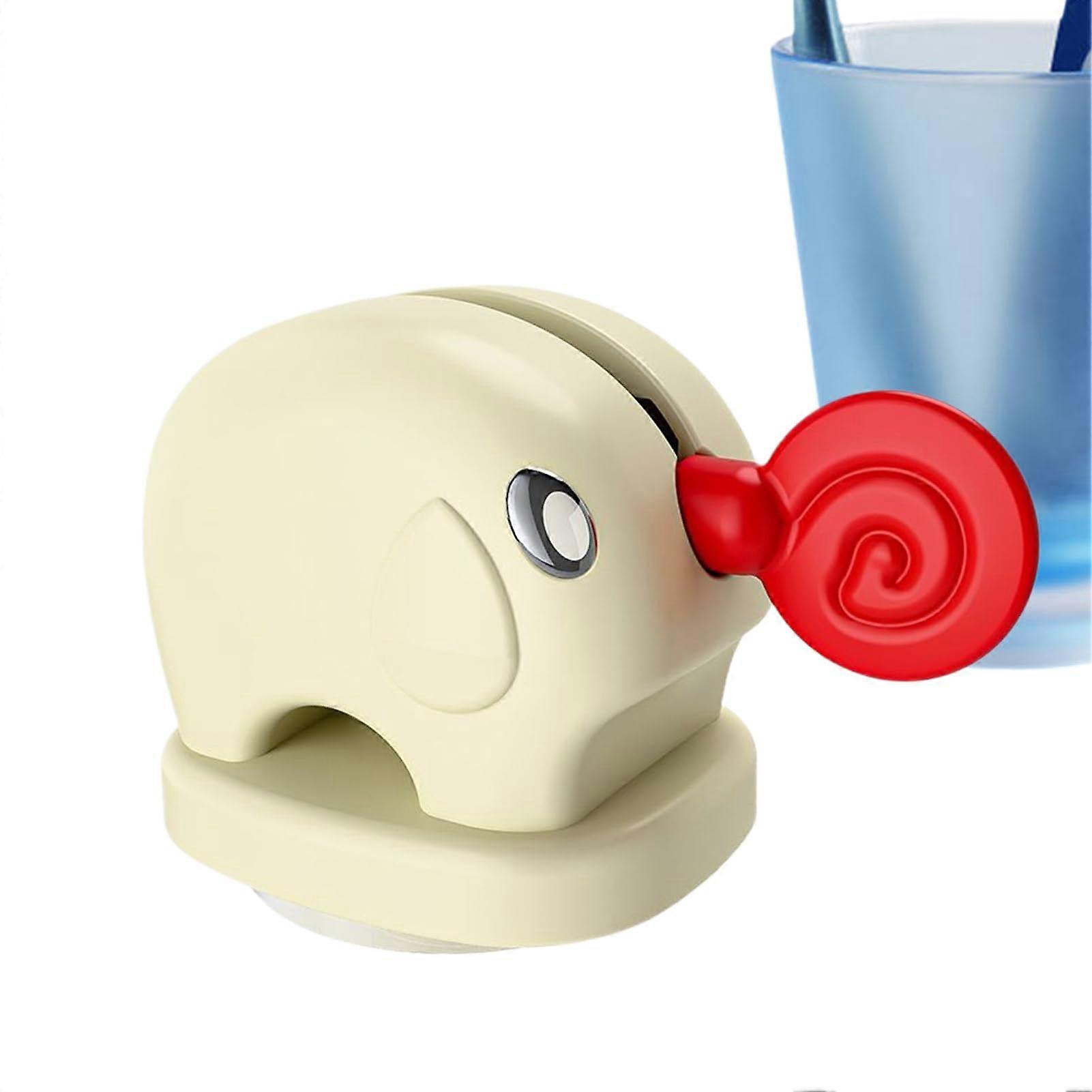 Toothpaste Tube Squeezer Roller, Elephant Design with Handles, Reusable Holder