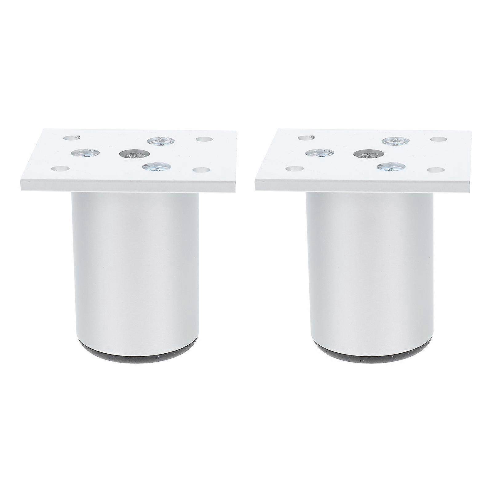 Furniture Support Feet End Table Legs Stable Installation Aluminium Alloy Adjustable for Home Furniture 6X5CM 2Pcs