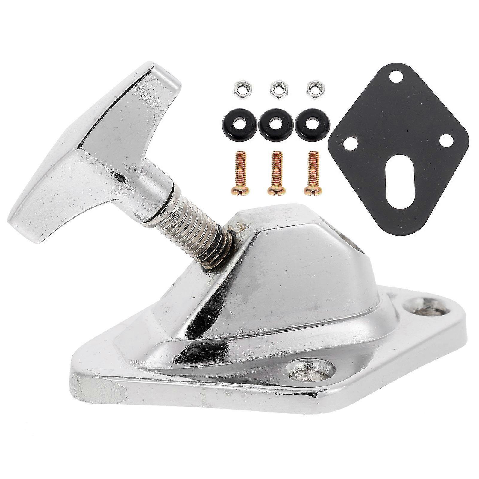 Drum Leg Mount Replacement Accessory For Musicians Floor Tom Drum Leg Silver Plated Iron 1Pcs