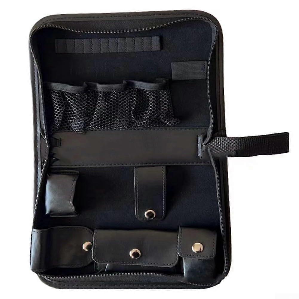 Compact foldable golf tool bag for efficient equipment organization, black