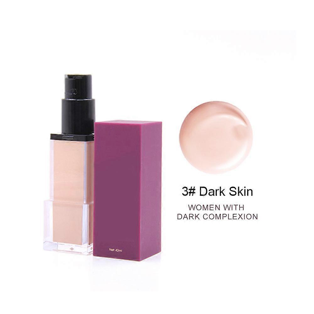 42ml Waterproof Moisturizing Smooth Makeup Base Face Liquid Concealer Foundation 3#