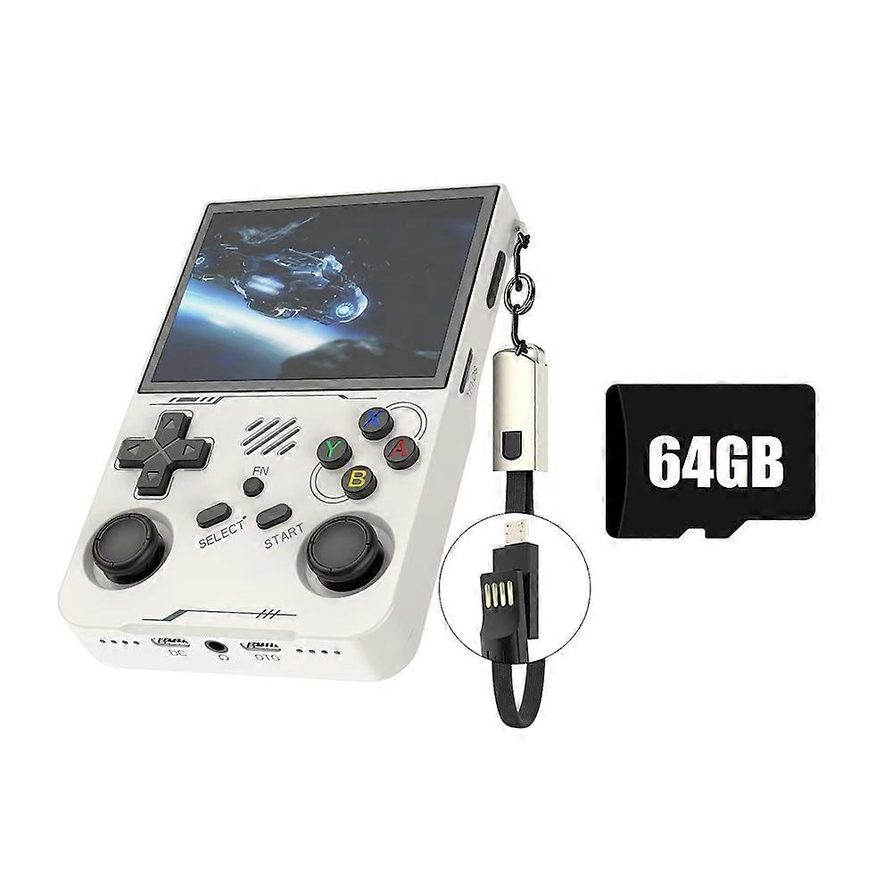 R36XX Retro Handheld Game Console 64G 20000+Games WiFi Linux Portable Pocket Video Player 3.5 Inch for Kid Gift A