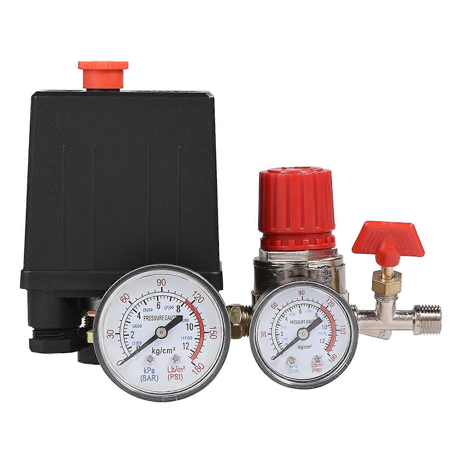 Small Air Compressor Pressure Switch Control Valve Regulator with Gauges