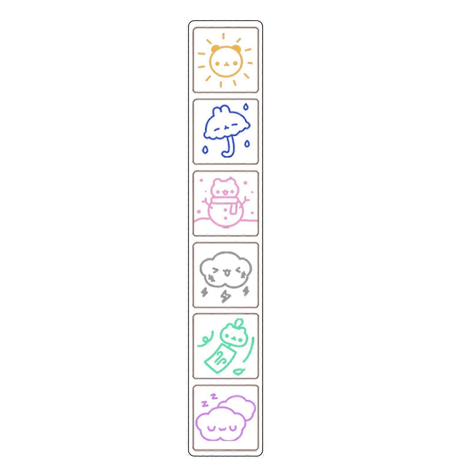 Six Unique Pattern Stamps for Handmade Projects, Scrapbooking, Journals, and Decorative Crafting
