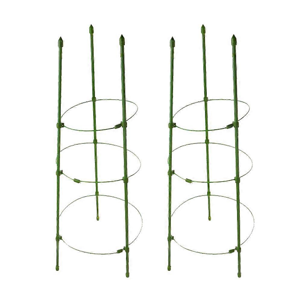 Garden Tomato Cages 2 Sets   Climbing Plant Support Trellis for Upright Growth, Easy Assembly, No Tools Needed for Vegetables and Fast Growing Plants