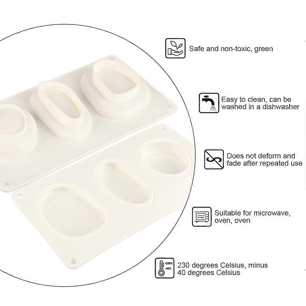 Kopfsteinpflaster-förmige Kuchenform, 3D-Kieselstein-Gebäckform, Silikon-Backform