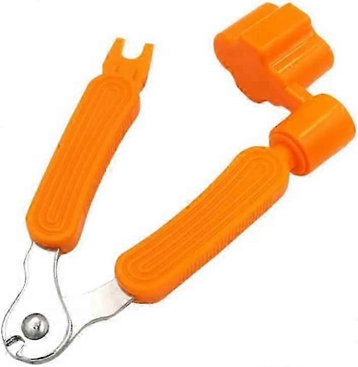 Guitar Pliers Puller String Cutting Tool, 3-in-1 Multifunctional Guitar Repair Tool, Orange