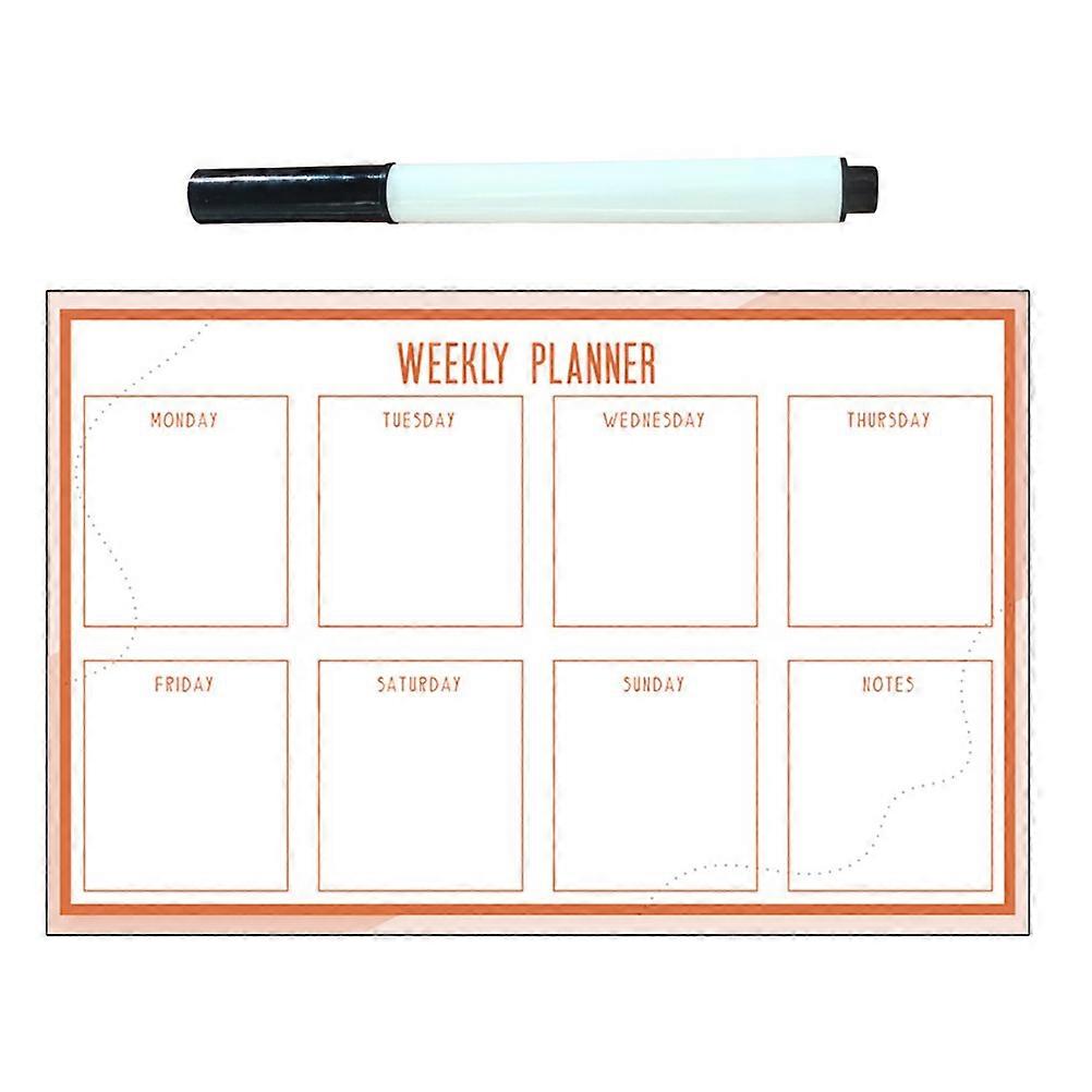 Whiteboard Dry Eraser Repeatedly Erase Whiteboard Home Use PVC Material 40x30x0.5cm 1 Set
