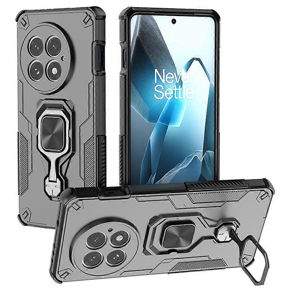 For OnePlus 13 Case Rotatable Ring Kickstand PC + TPU Shockproof Phone Cover