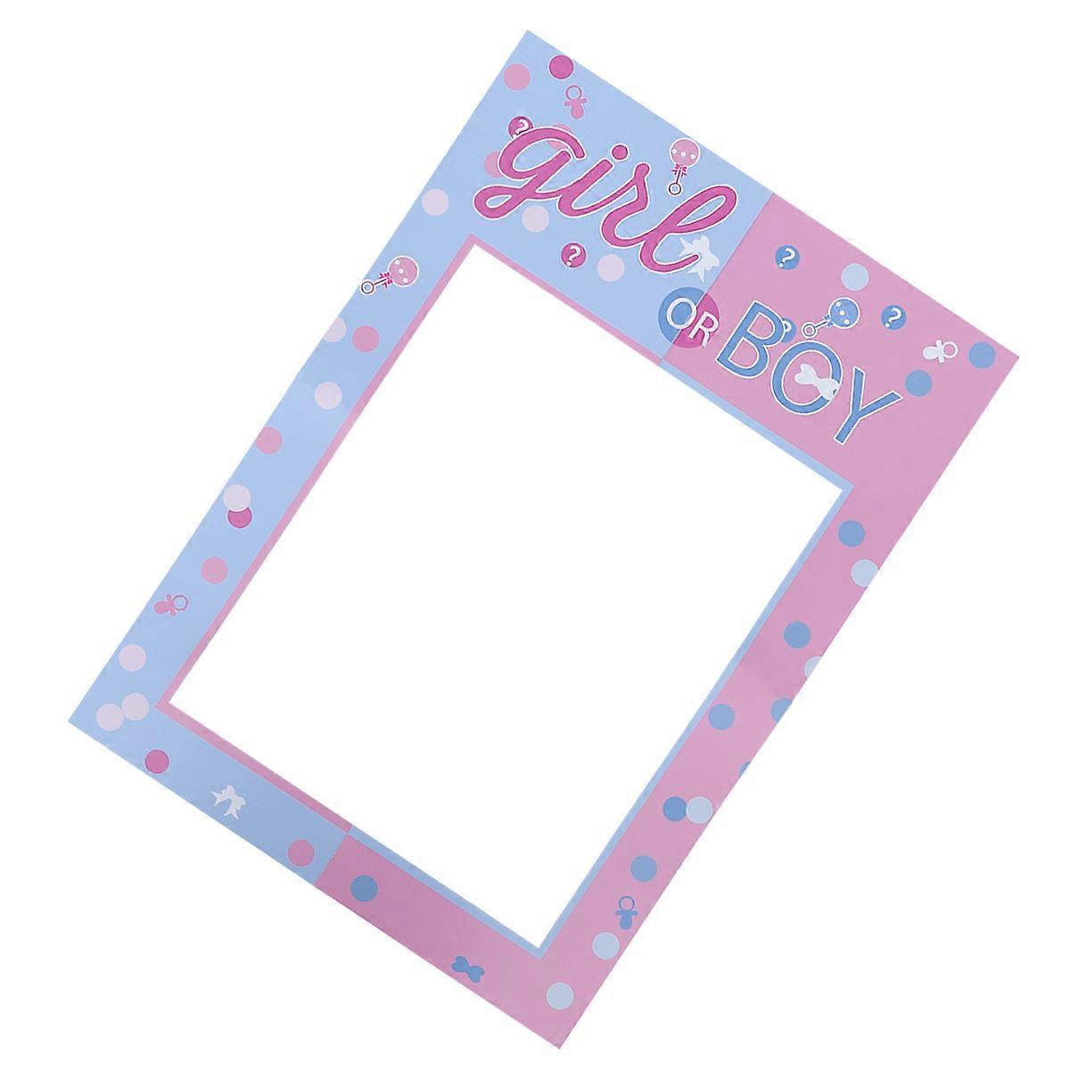 Birthday Party Supplies Photo Frame Handheld Prop Paper Rectangle 48 x 68 x 0.1 Cm 1Set