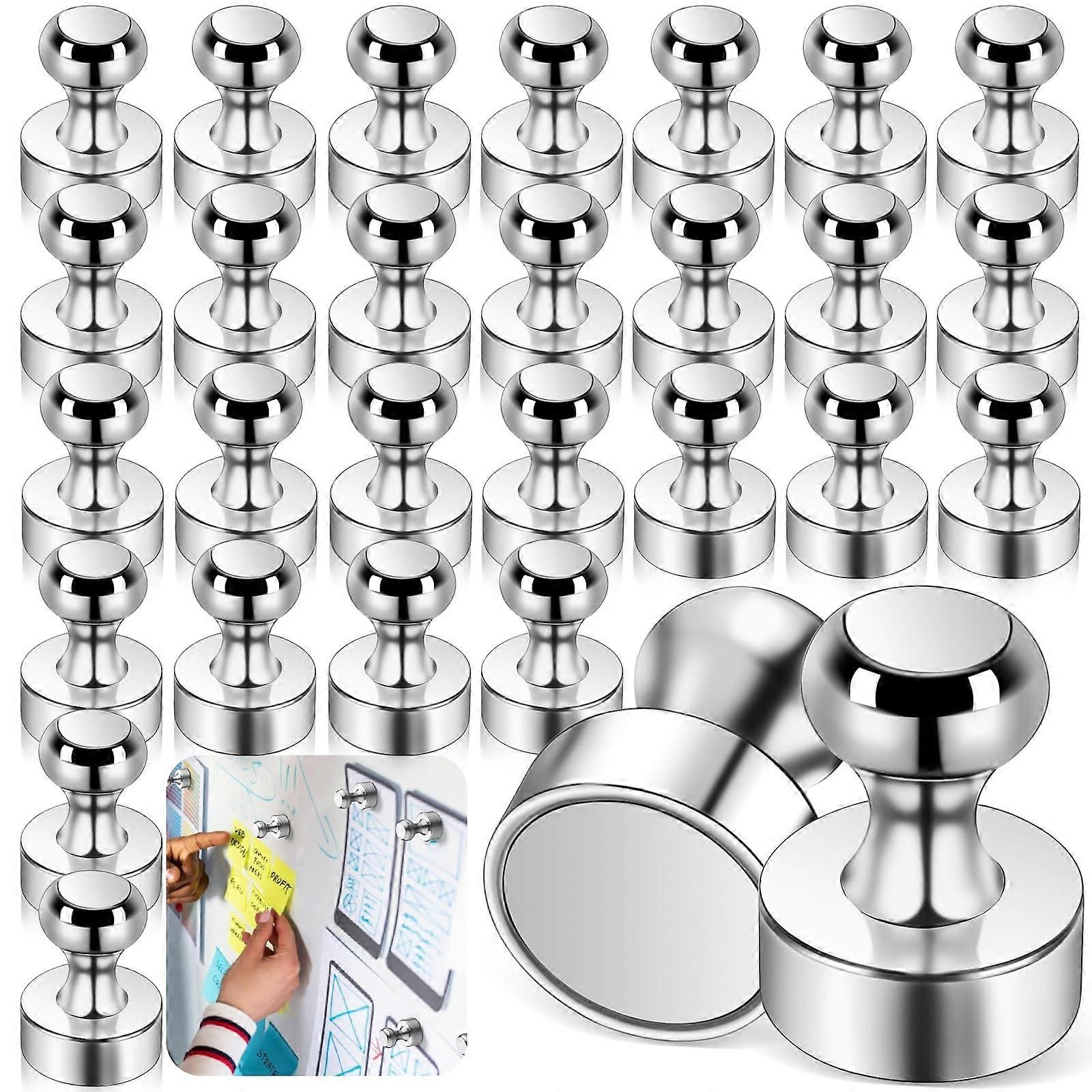 36 Extra Strong Neodymium Magnets, Small Powerful Magnets for Bulletin Board, Refrigerator, Whiteboard, 12 x 16 mm Mini Cone Magnets Strong