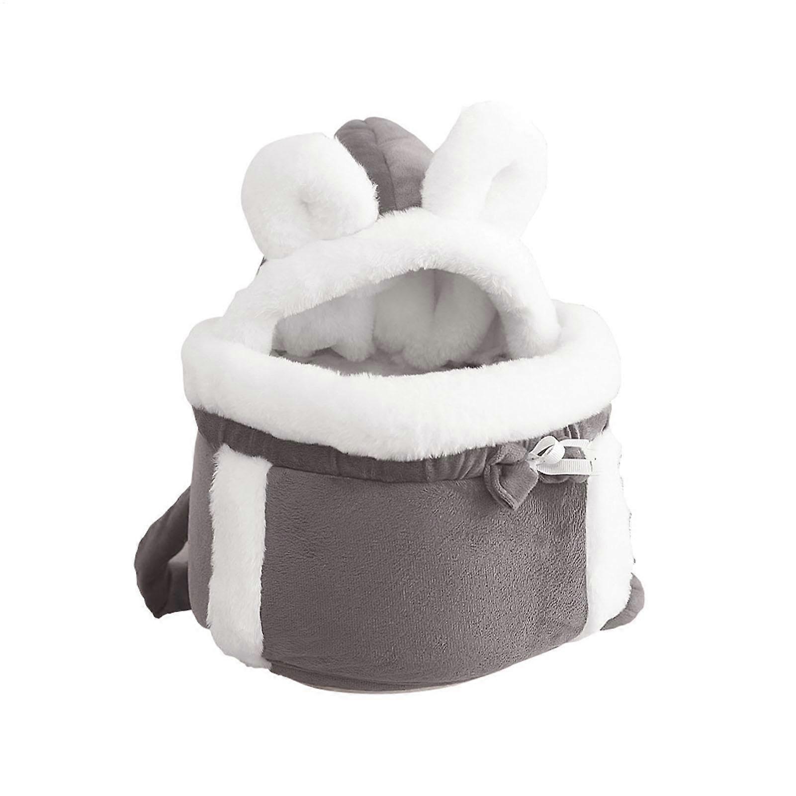 Cat carrier backpack – Cute cat cave with dualpocket design Hauska gray L