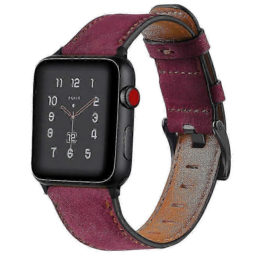 compatible with apple watch band,leather replacement band compatible