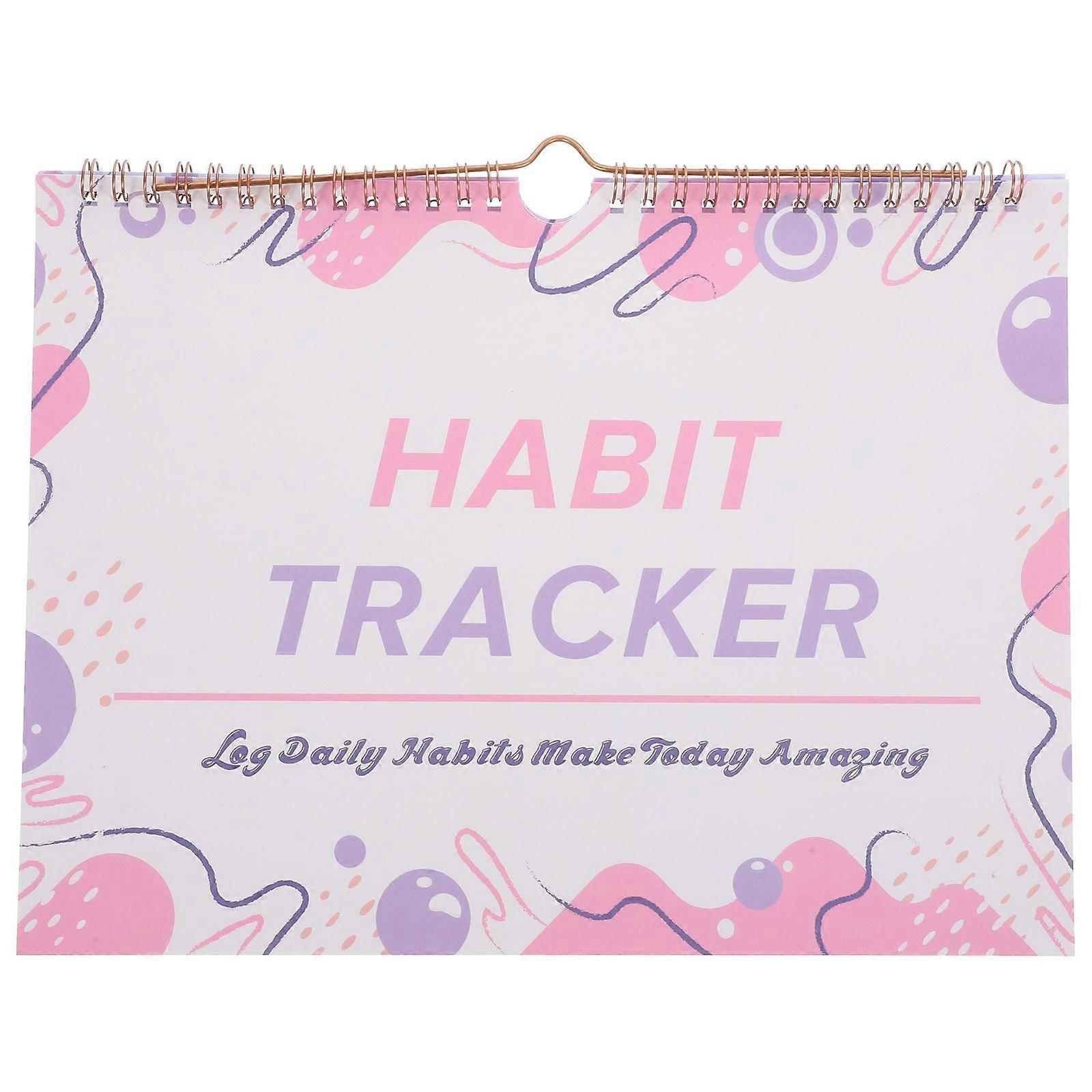 No Date Habit Tracker Calendar English Planner Goal Tracker Workout Calendar Habit Tracker