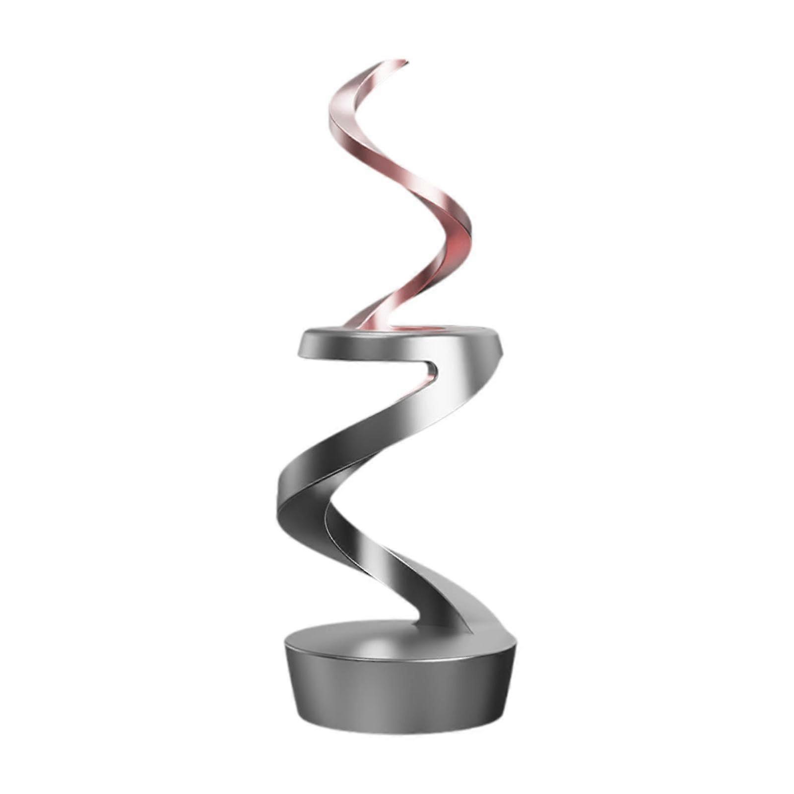 Floating Gyroscope Desk Kinetic Toy for Concentration, Grey