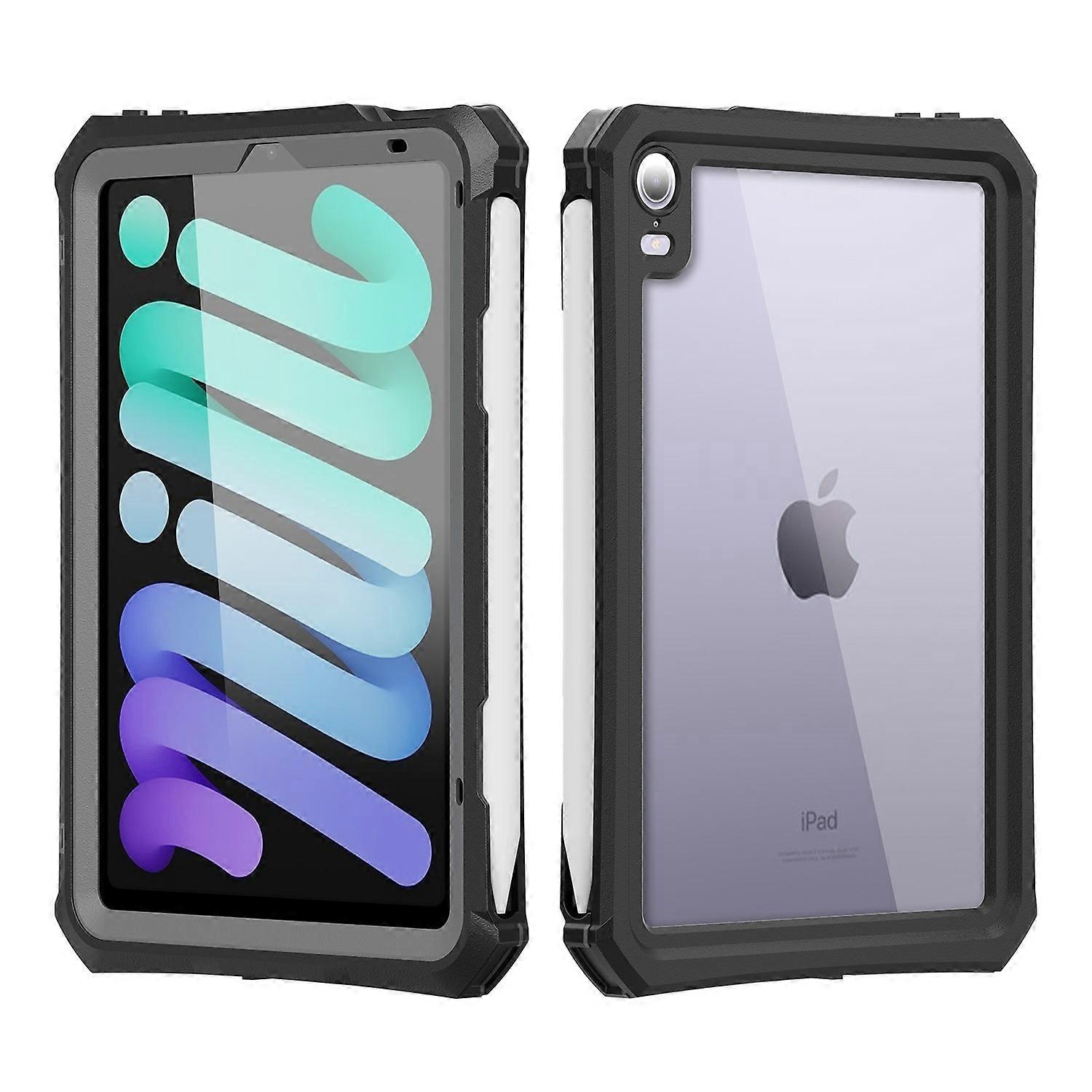 SHELLBOX For iPad mini (2024) (2021) 2m Drop-Resistant IP68 Waterproof Case Protective Shell with Ki