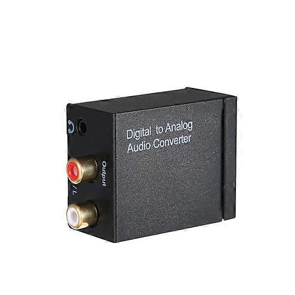 Digital to analog audio RL converter coaxial or Toslink digital