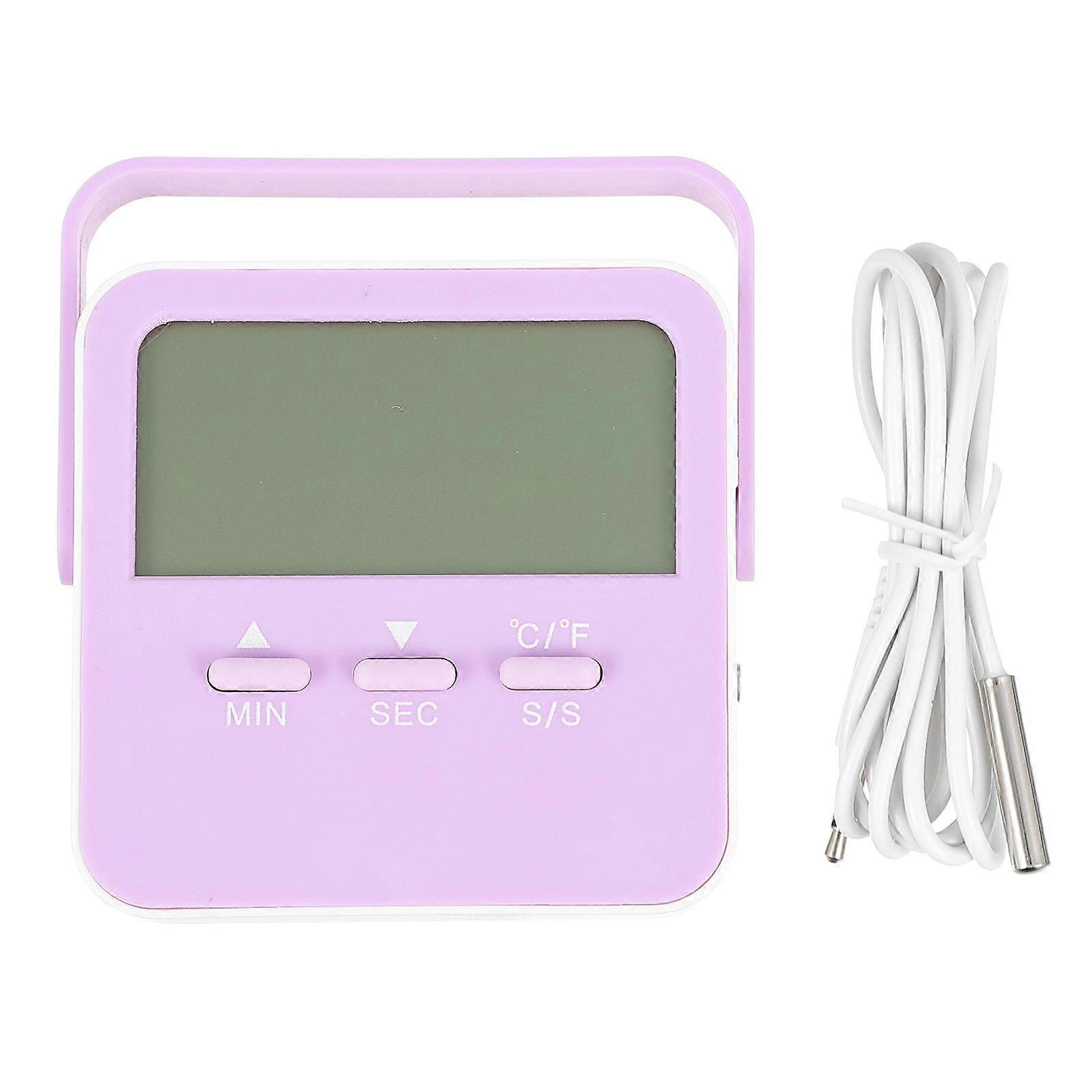 Violet Desktop with Bracket for Accurate Indoor Outdoor Temperature Measurement 4s Interval 5.9x3.2 Inches