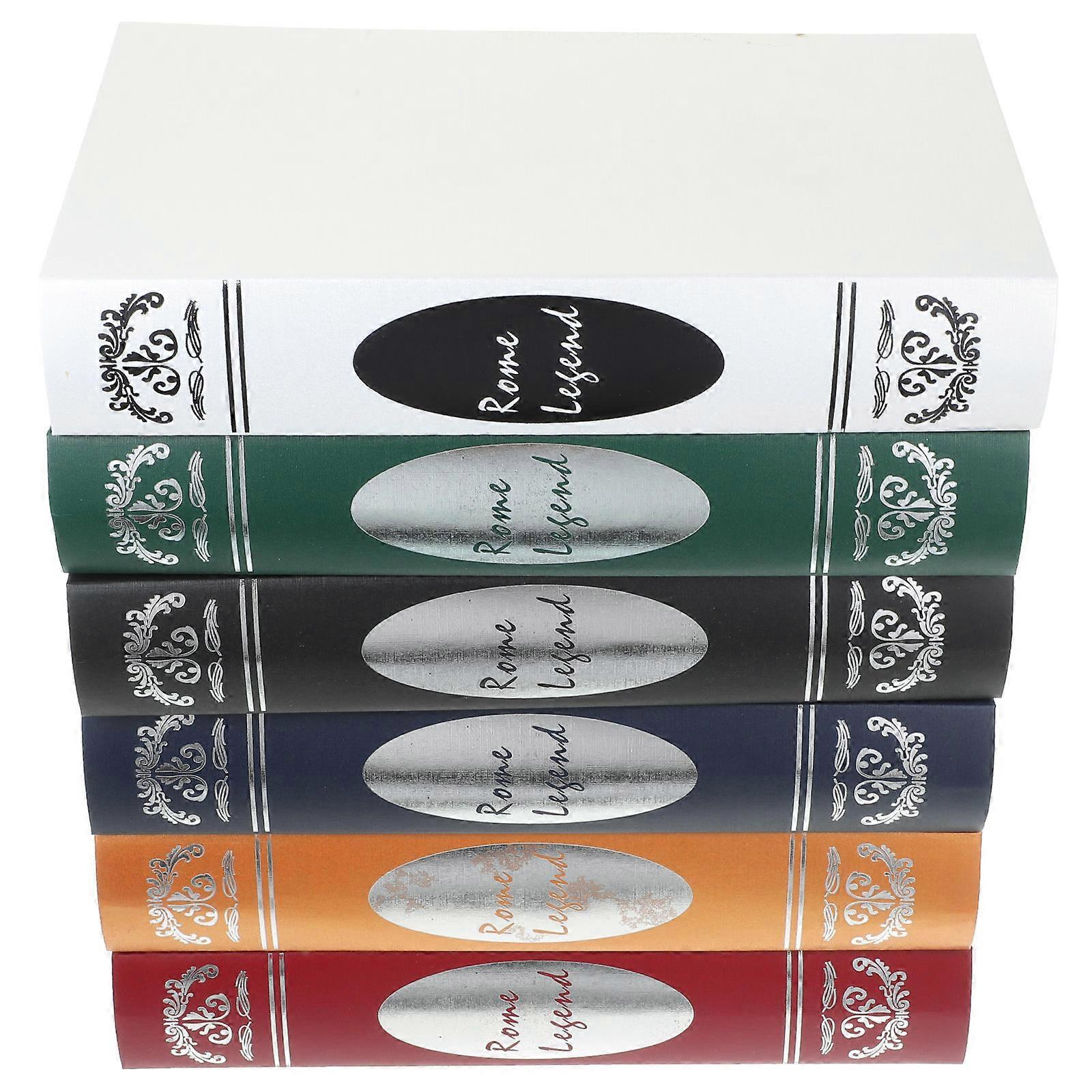 Display Books For Home Decoration Book Model Prop Assorted Color 27X17.3X4.8CM 6Pcs