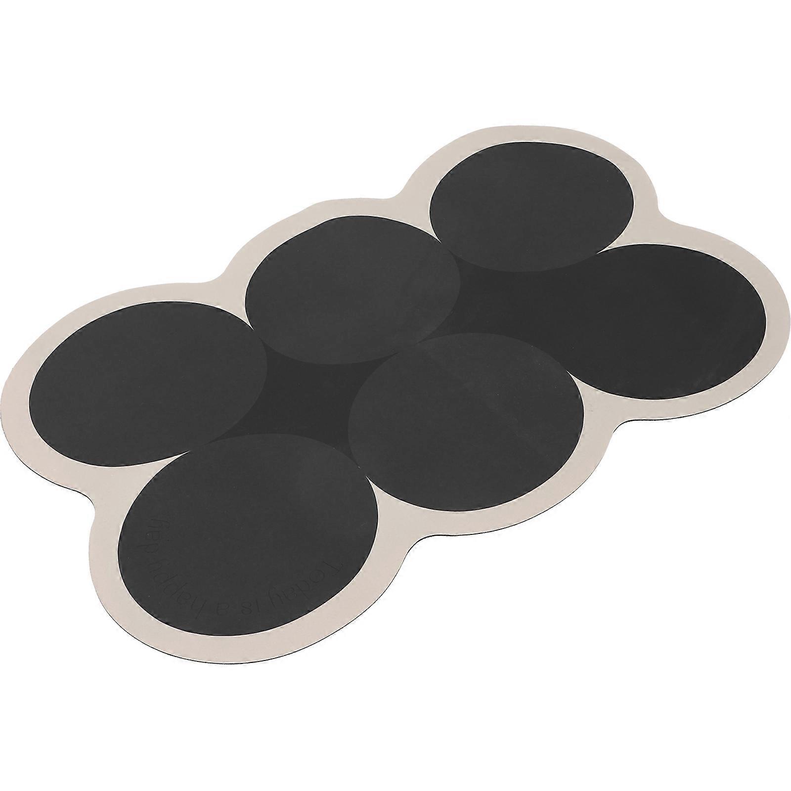 Diatomite Black Kitchen Floor Mat for Home Use with Water Absorption and Safety Features 23.6 x 15.7 inches