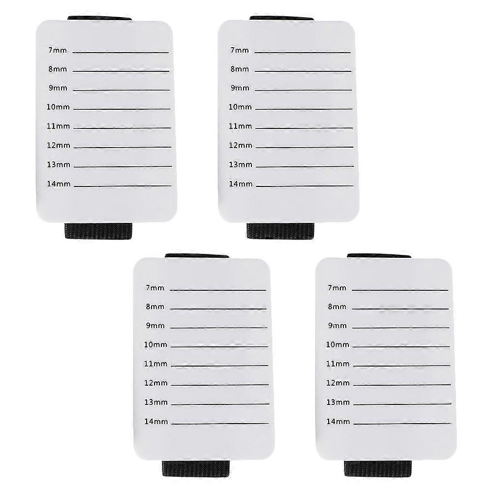 Eyelash Extension Tray Holder in White Acrylic for Salon Display Lightweight Durable Easy to Clean 4pcs