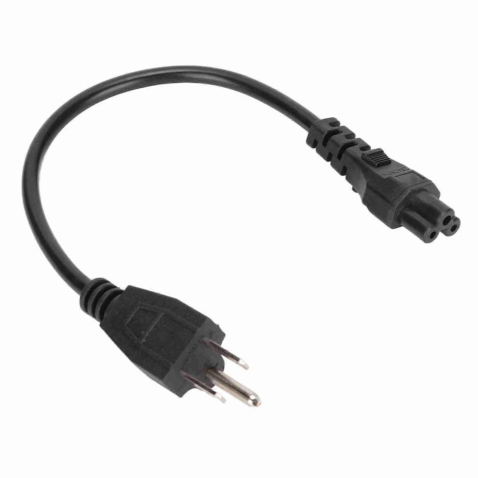 5‑15P to IEC320 C5 Power Cord 18 AWG 0.3m Heavy Duty Short Cable for Computers