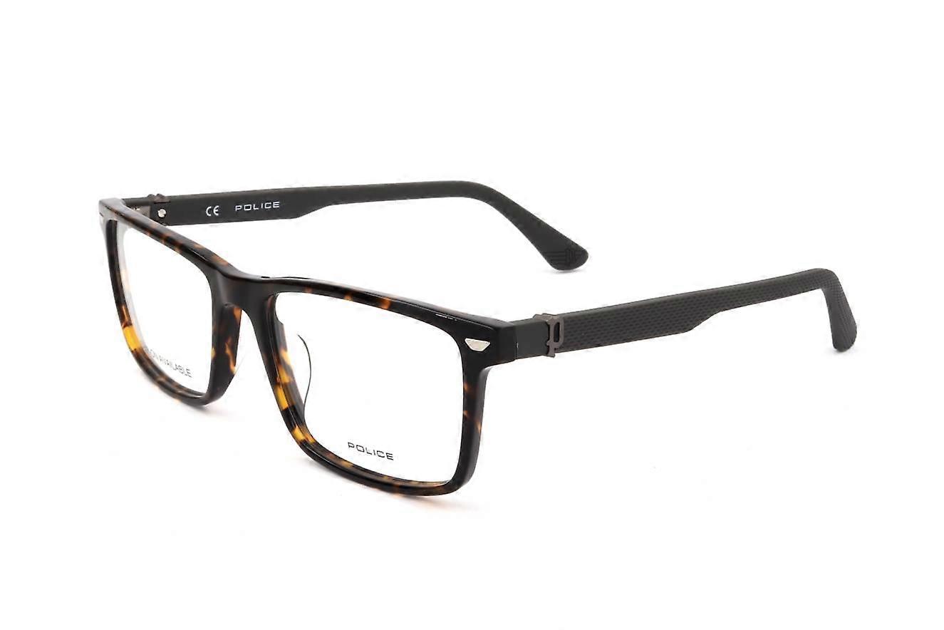 Eyewear Frames Police VPLF74 0714 SHINY DARK HAVANA 54/17/145 MAN