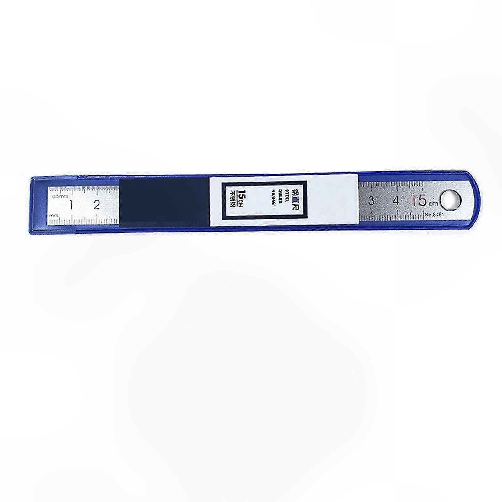Stainless Steel Ruler Metal Ruler 15/20/30cm Straight Ruler Measuring Tool School Supplies for Engineering Teaching